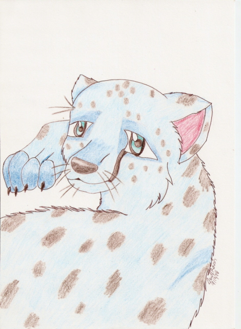 Snow Lepord (anime Style)