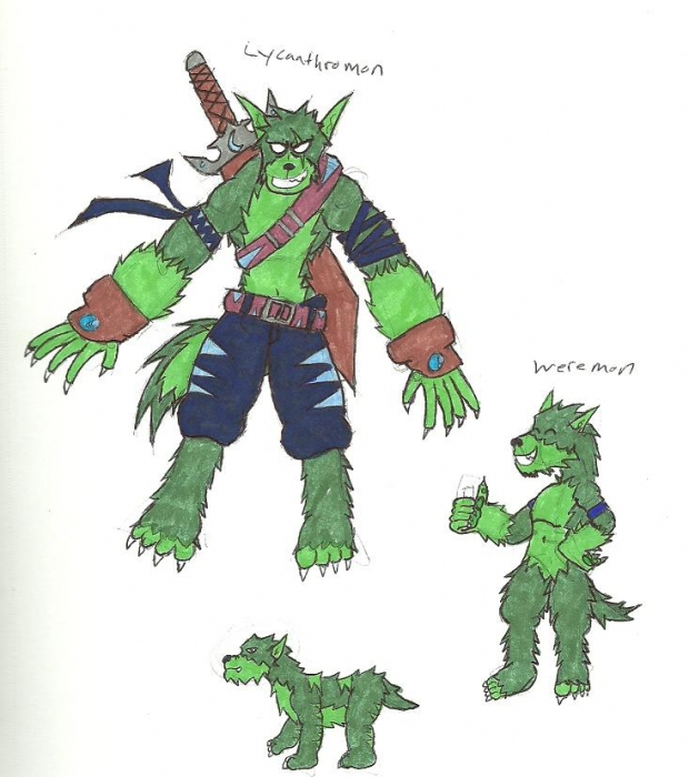 Lycanthroman and Weremon