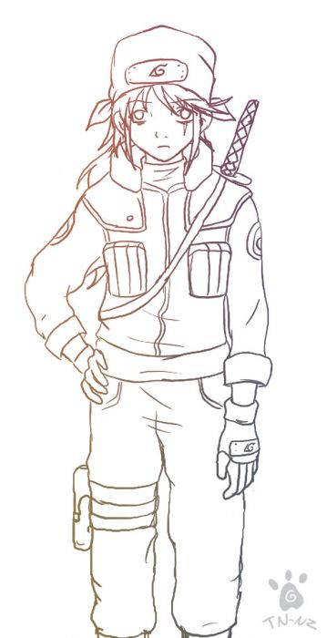 Shippuden Kinashi -lineart-