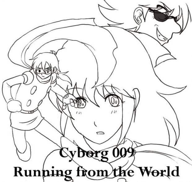 Running From The World Lineart