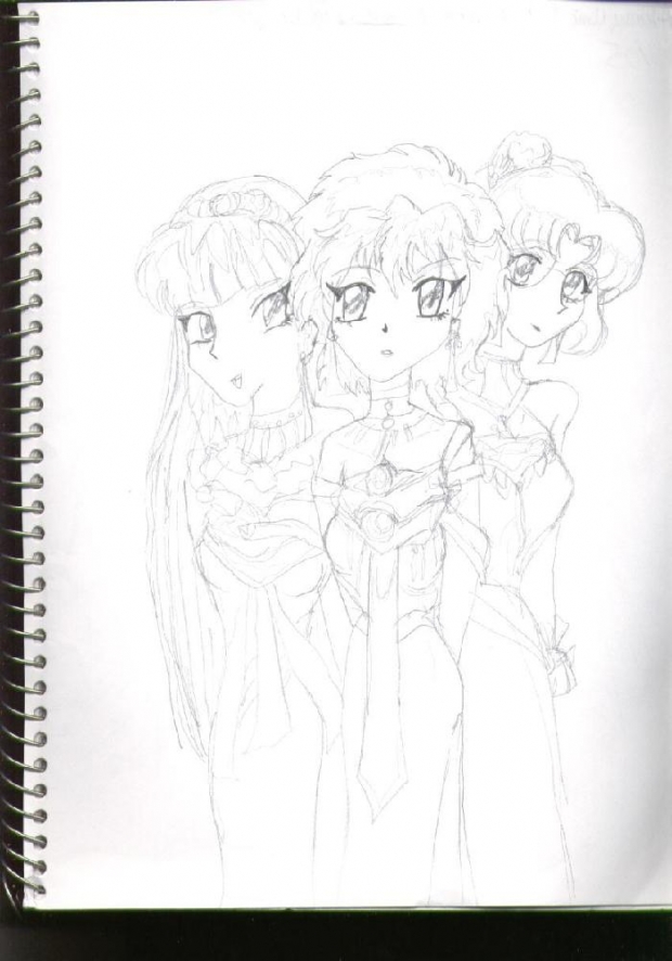 Umi, Hikaru, And Fuu Princess-like