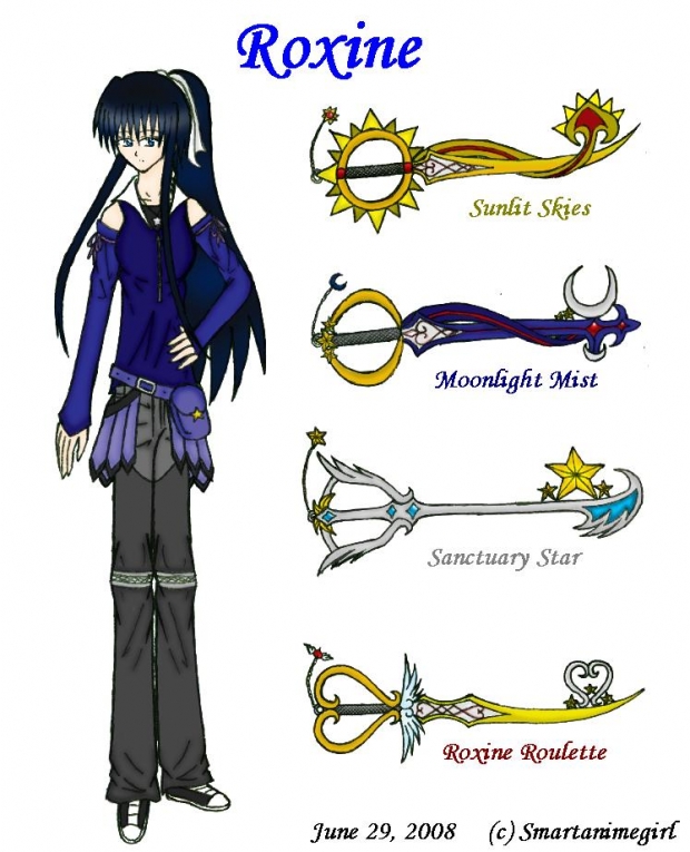 Roxine's New Outfit and  her Keyblades