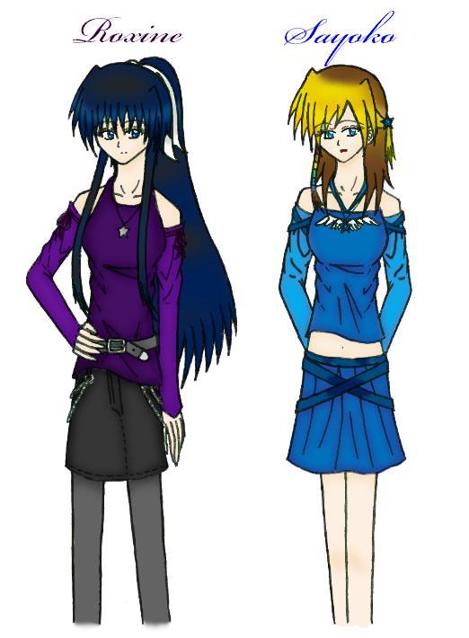 Twilight Stars Chars 1 - Roxine and Sayoko