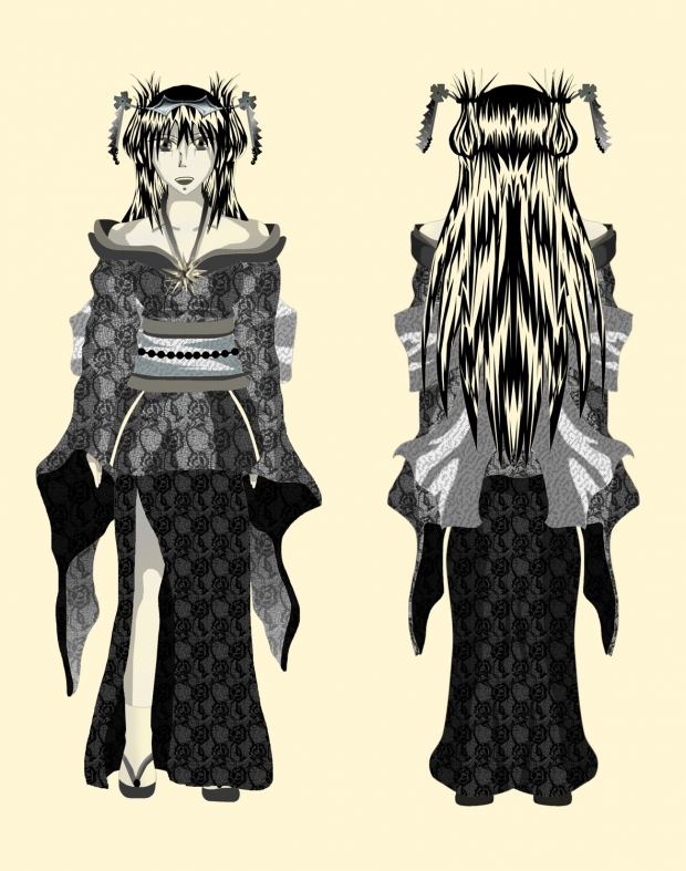 Kimono Girl Sketch