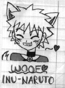 Inu-naruto On Lined Paper >.>;;;