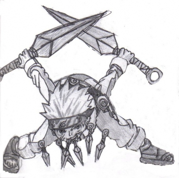 Naruto With Big Kunai