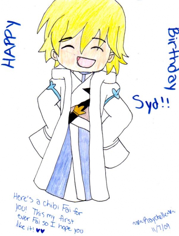FAI FOR SYD'S BDAY!! Yayy... Oops... I mean... HYUU!!
