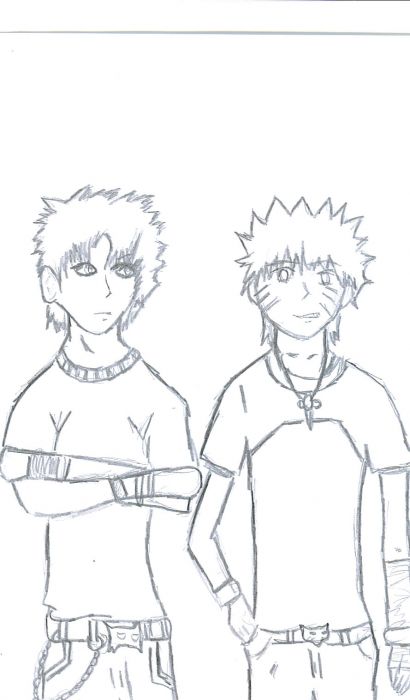 Naruto And Gaara Chilling