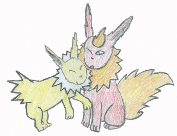Cute Flareon And Jolteon
