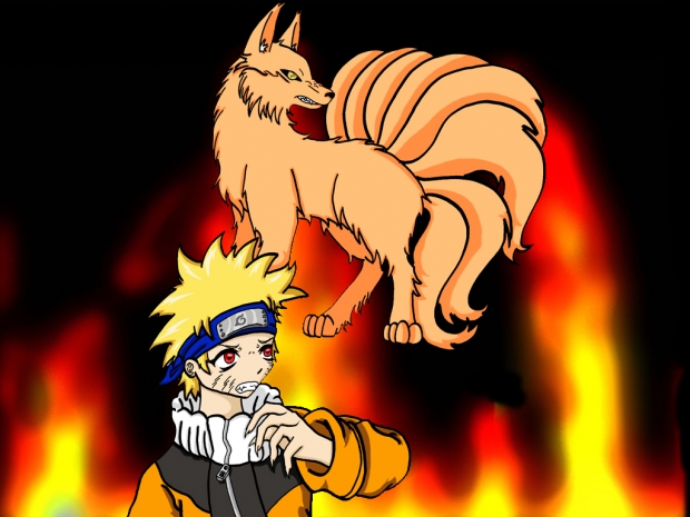 Naruto and Kyuubi