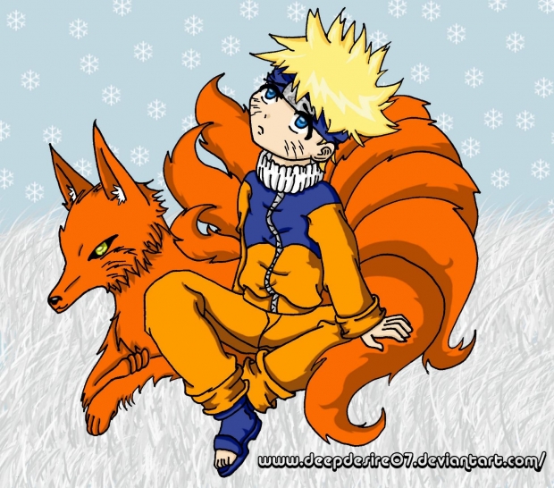 Naruto and Kyuubi 2