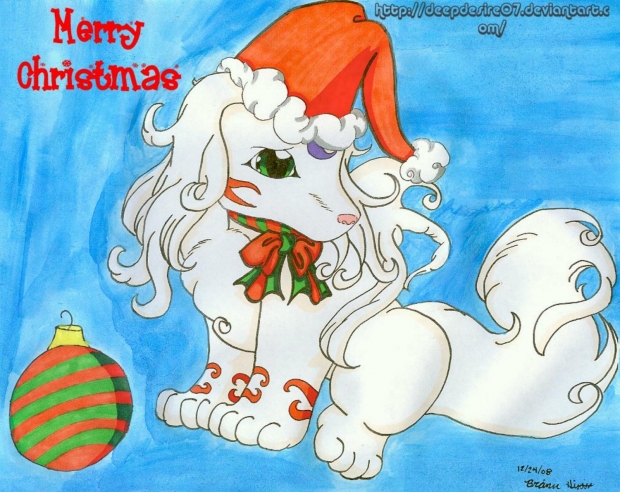 Christmas Puppy for DixieWing's contest