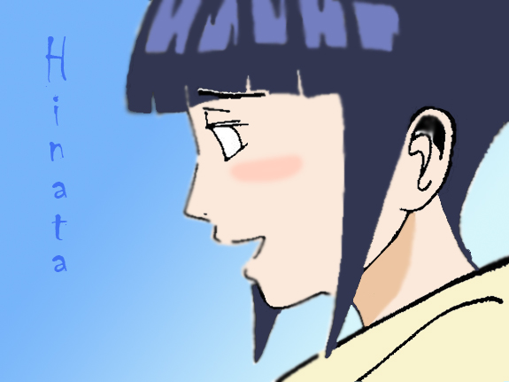 Hinata Coloured On Photoshop