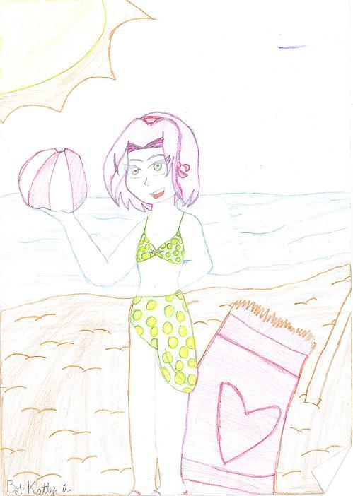 Sakura At The Beach