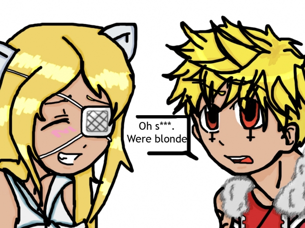 Oh s*** were blonde