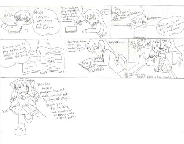 Never Poke A Textbook