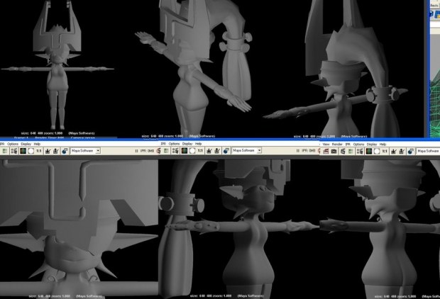 Midna 3D Model Uncolored