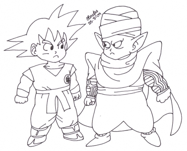 Goku And Piccolo Chibis