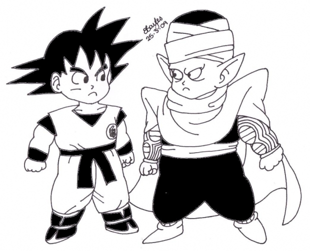 Goku And Piccolo Chibis (Edited)