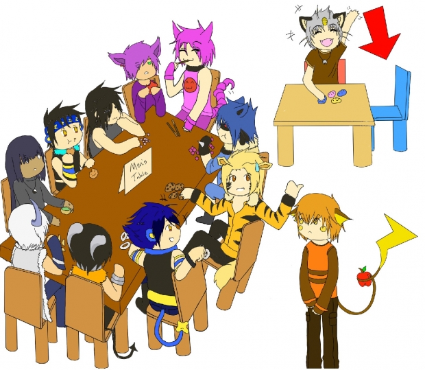 Can't sit at the Men's table, Rai-Rai.