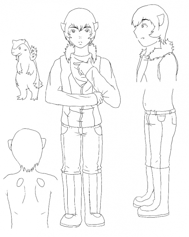 Ty the Typhlosion! (line art)