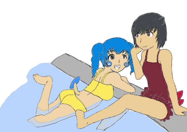 Hangin' out by the pool