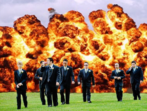 Real Men Don't Look at Explosions