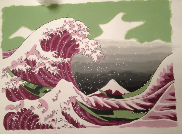 Great Wave off Kanagawa (color edit)