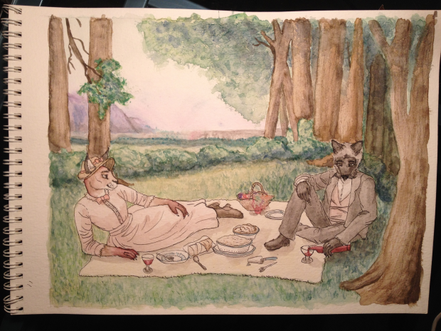 Picnic under the trees