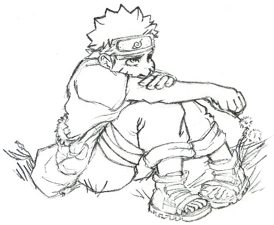 Naruto Sitting