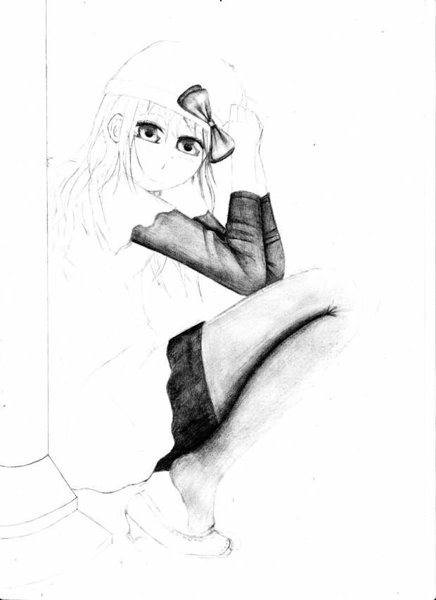 Unfinished drawing of Yuuki =/