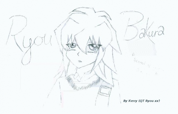 My First  Pencil-drawn Ryou Scanned