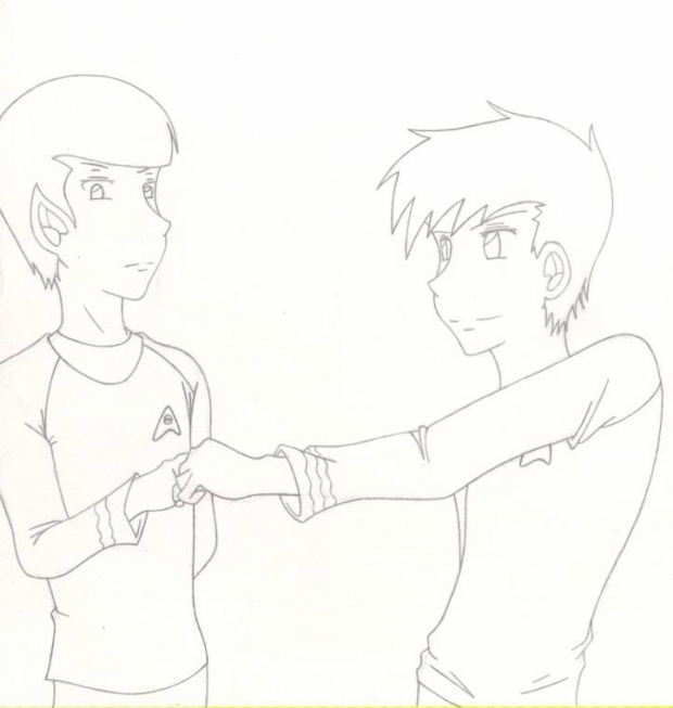 Kirk and Spock: BRO FIST
