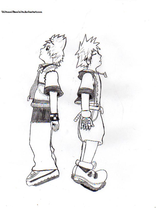 Sora And Roxas - Kh2 Manga Cover
