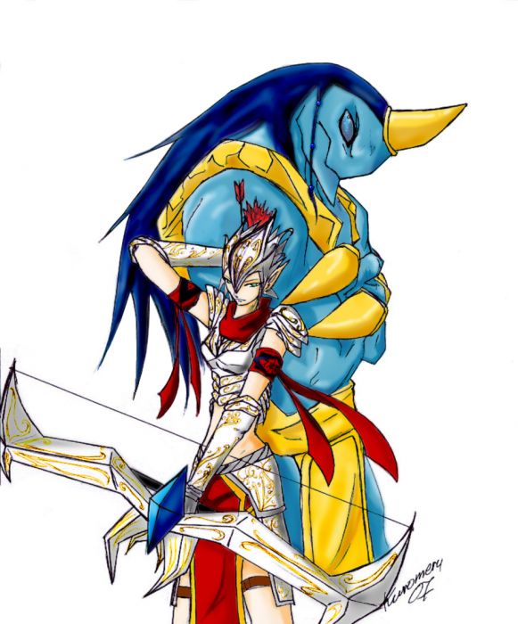 Elf And Her Summon Pet