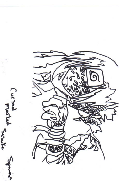 Cursed Marked Sasuke