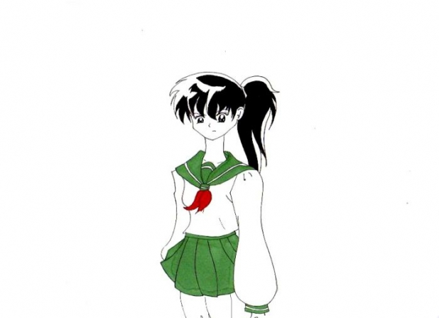 Lily...in Kagome's School Uniform