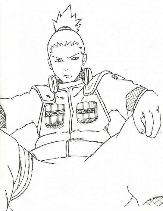 Shikamaru Lineart