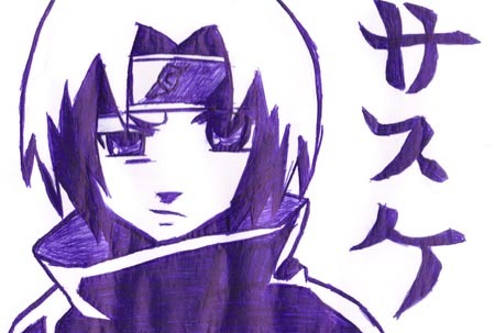 Sasuke In Pupple O_o