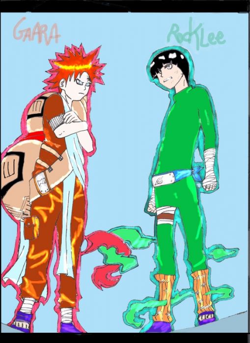 Gaara And Rock Lee