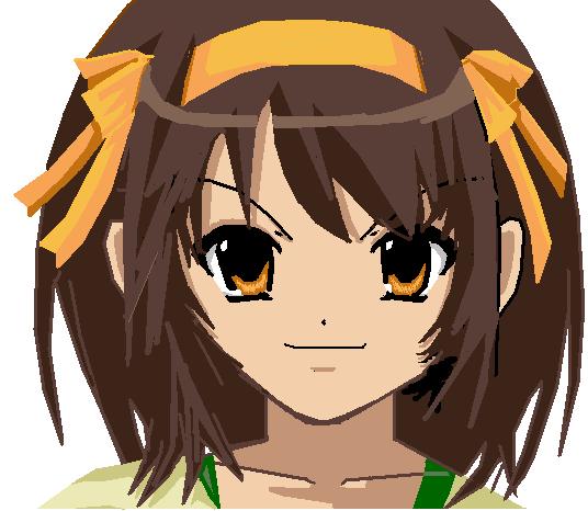 Haruhi Suzumiya in MS Paint
