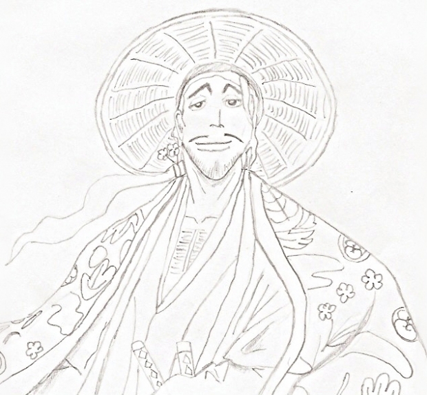 Kyouraku Shunsui (uncolored)