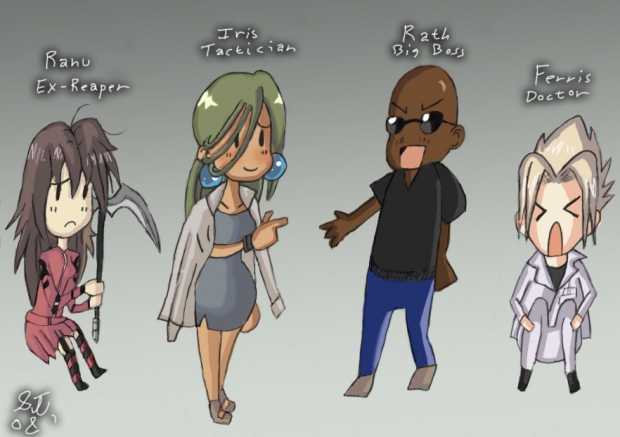 Monochrome Chibis Color