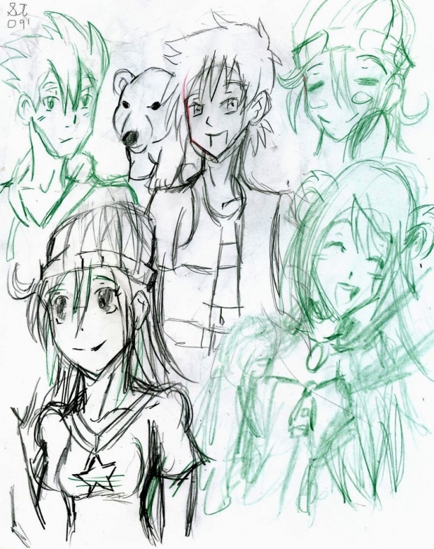 Scrappy Mew Marshmallow sketches