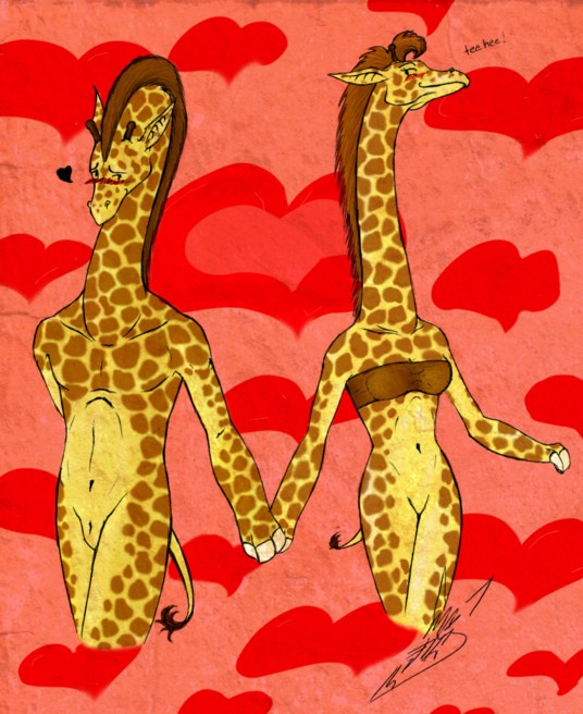Giraffe Love- Request By Tereasa
