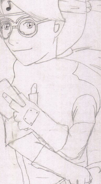 First Time Drawing Kabuto