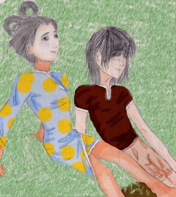 Sitting By The Pond Colored