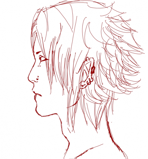 Visual Kei Head Sketch