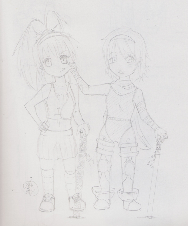 Asuka & Leena (Chibi)