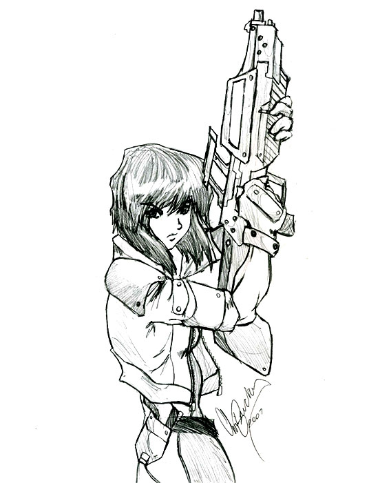 Motoko K Uncolored